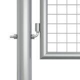 Vrtna vrata od pocinčanog čelika 400x125 cm srebrne boje | shoptok.hr