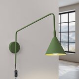 Nice Lamps Zelena zidna lampa s utikačem Zylo – | shoptok.hr