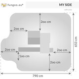 Fungoo Kućica MYSIDE - drveno dječje igralište | shoptok.hr