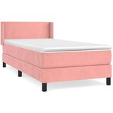 Box spring krevet s madracem ružičasti 90x190 cm baršunasti | shoptok.hr