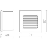  red design rendl - R10606 - led ugradna svetiljka intro LED/1W/230V | Eponuda.com