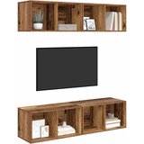  Set TV komoda Zidne 4 pcs Staro drvo 37 x 37 x 72 cm | Eponuda.com