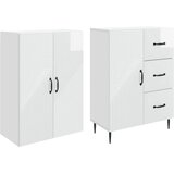  Set ormara 2 pcs Bijela visokog sjaja 66 x 34,5 x 89,5 cm | Eponuda.ba