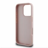 Guess PU Grained 4G Metal Logo Zadní Kryt pro iPhone 16 Pro Pink Ovitek za telefon Vijolična | Shoptok.si