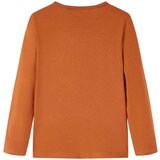  Dječja majica s dugim rukavima boja konjaka 92 | shoptok.hr