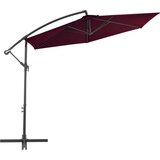  Nihajni senčnik z aluminijastim drogom bordo rdeč 300 cm, (20692909) | Shoptok.si