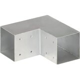 Spojnik za stupove u L-obliku od pocinčanog metala 91 x 91 mm | shoptok.hr