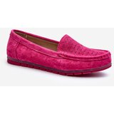 S. BARSKI Pink Women's Suede Moccasins S.Barski LR755 | shoptok.hr