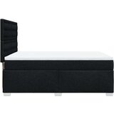 vidaXL Box spring postelja z vzmetnico črna 140x200 cm blago | Shoptok.si