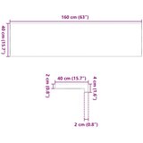  Prozorske klupice 2 kom 160x40x2 cm netretirane masivne hrast | shoptok.hr