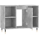  Kupaonski ormarić boja betona 80x33x60 cm od konstruiranog drva | shoptok.hr