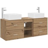  Set ormarića za kupaonicu 3 kom. Hrast artisan 129 x 41 x 80 cm | shoptok.hr