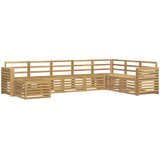 Set vanjskih sofa 8 pcs Bijela 310 x 191,5 x 73 cm | shoptok.hr