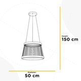 Lesnina XXXL VISEČA NIHALNA LED-SVETILKA MATE 2500 lm 4000 K | Shoptok.si
