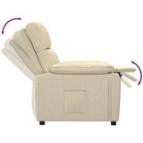  Naslonjač od tkanine krem | shoptok.hr