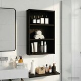  Kopalna stenska omarica s polico Črni Hrast 40 x 10 x 60,5 cm, (5000233074) | Shoptok.si