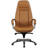 MID.YOU PISARNIŠKI STOL usnje svetlo rjava | Shoptok.si