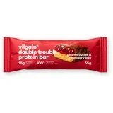 Double Trouble proteinska ploščica - arašidovo maslo in malinov žele