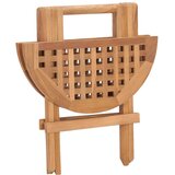  Zložljiva jedilna garnitura 3-delna z blazinami trdna tikovina, (20972570) | Shoptok.si