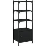 Regal za knjige 3 razine crni 41x30x109,5 cm konstruirano drvo | Eponuda.ba