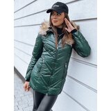 DStreet Women's quilted winter jacket SOLARIS green Cene