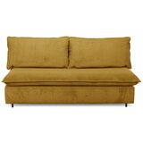 Bobochic Paris Žuta sklopiva sofa od samta 184 cm Isadora – Cijene