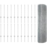  Zavarena žičana ograda s postom 50 x 0,6 m Srebrna Mreža | shoptok.hr