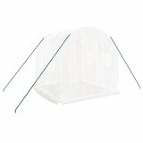  Staklenik s čeličnim okvirom bijeli 4 m² 2 x 2 x 2 m | shoptok.hr