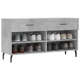  Klupa za cipele siva boja betona 102x35x55 cm konstruirano drvo | Eponuda.ba