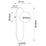  MAXLIGHT W0476 - Zidna svetiljka POINT 1xG9/7W/230V braon | Eponuda.com