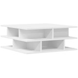  Klubska mizica bela 70x70x29 cm inženirski les | Shoptok.si