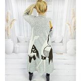 Pri Long cardigan sweater bird print cashmere GRACE | shoptok.hr