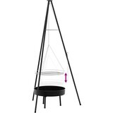  Tripod za logorsku vatru 3 pcs Crna Čelik | shoptok.hr