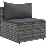  4-dijelni set vrtnih sofa od poliratana s jastucima sivi | shoptok.hr