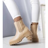 Gemre Beige insulated ankle boots Caron | ePonuda.com