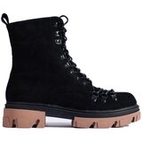 VINCEZA Suede knotted workers black | shoptok.hr
