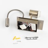  Brilagi - LED zidna lampa NUBILA 1xE27/25W/230V+ LED/3W mesing/tamno plava | Eponuda.com