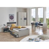 CARRYHOME POSTELJA 120 cm x 200 cm , leseni material barve grafita, siva, sahara | Shoptok.si