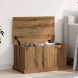 vidaXL Škatla za shranjevanje artisan hrast 70x40x38 cm inženirski les | Shoptok.si