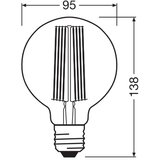  LED prigušiva sijalica VINTAGE FILAMENT E27/5,8W/230V 2200K - Osram | Eponuda.com