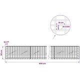  Gabion s žicom debljine 5 mm i mrežom 5x10 cm 600x10x50 cm - 10 cm 50 cm 600 cm | shoptok.hr