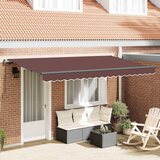  Skrovita tenda Smeđa 400 x 200 cm tkanina | shoptok.hr