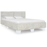 vidaXL Okvir za krevet od prirodnog ratana sivi 160 x 200 cm | shoptok.hr