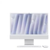 Apple 24-inch imac with retina 4.5K display, nano-texture glass: M4 chip with 10_core cpu and 10_core gpu, 256GB ssd, 16GB - silver