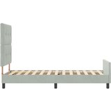  Svjetlosiva Velvet Krevetna Okvir 80x200 cm | shoptok.hr