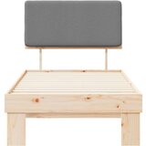  Krevetni okvir s tapiciranim uzglavljem Svijetlo siva | shoptok.hr