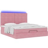 vidaXL Okvir kreveta s madracima ružičasti 180x200cm baršunasti | shoptok.hr