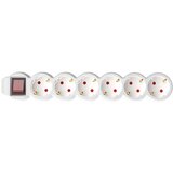 Home Razvodnik sa 6 mesta 10m 1.5mm2 + prekidač NV6K-10/WH/1,5 | ePonuda.com