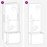  Privatnost u vrtu Rezbarija Antracit 50 x 32 x 150 cm | shoptok.hr