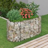 vidaXL Visoka greda gabion pocinkano železo 120x50x50 cm Cene